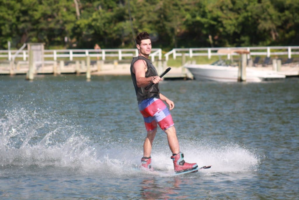 Wakeboarding in the Hamptons with Peconic Water Sports after Leaving Sag Harbor to head to Sunset Beach